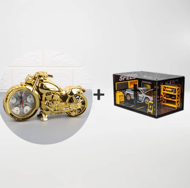 🎁Brezplačna ogrlica z vrtnicami🎅 PRAZNIČNA RAZPRODAJA🏍️⏰Kreativna budilka z motivom motorja🎁