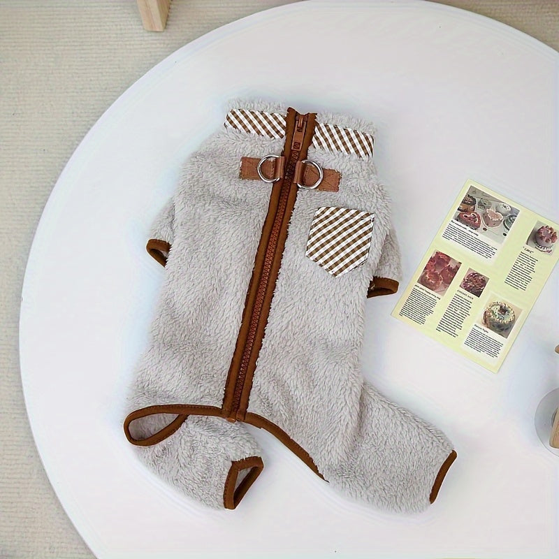 🐶Płaszcz ocieplający dla zwierząt z podwójnymi guzikami