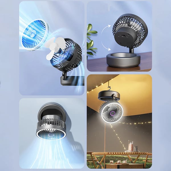 🔥Hot Sale🔥 4-in-1 Portable Folding Fan with Light