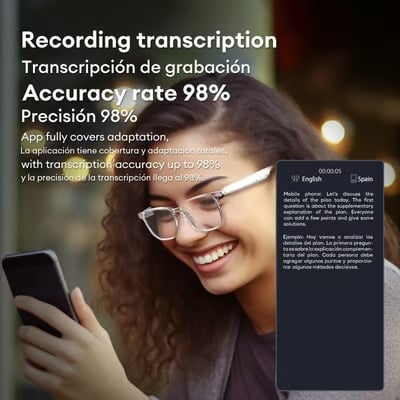 Promocja ostatniego dnia – 49% zniżki na okulary do tłumaczenia bezprzewodowego Bluetooth AI