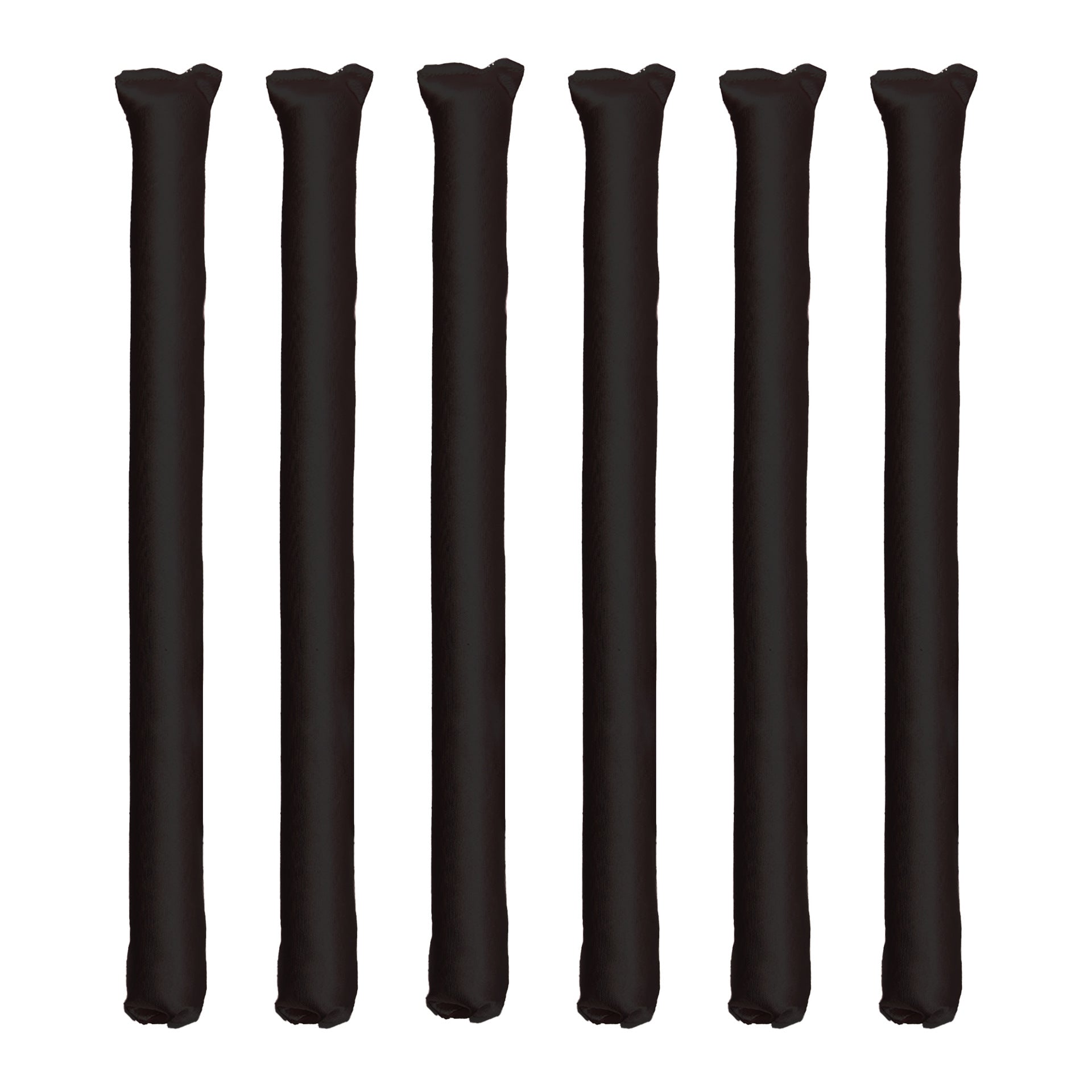 Kitsch Rosewood Satin Heatless Curling Rods - Miękkie i delikatne lokówki do włosów (6 szt.)