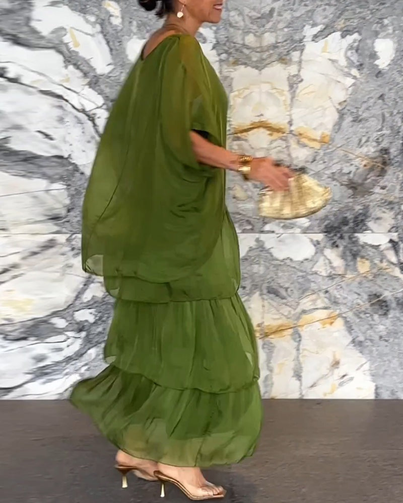 【✨Darmowy naszyjnik o wartości 99 zł】👗 Luźna sukienka w artystycznym stylu