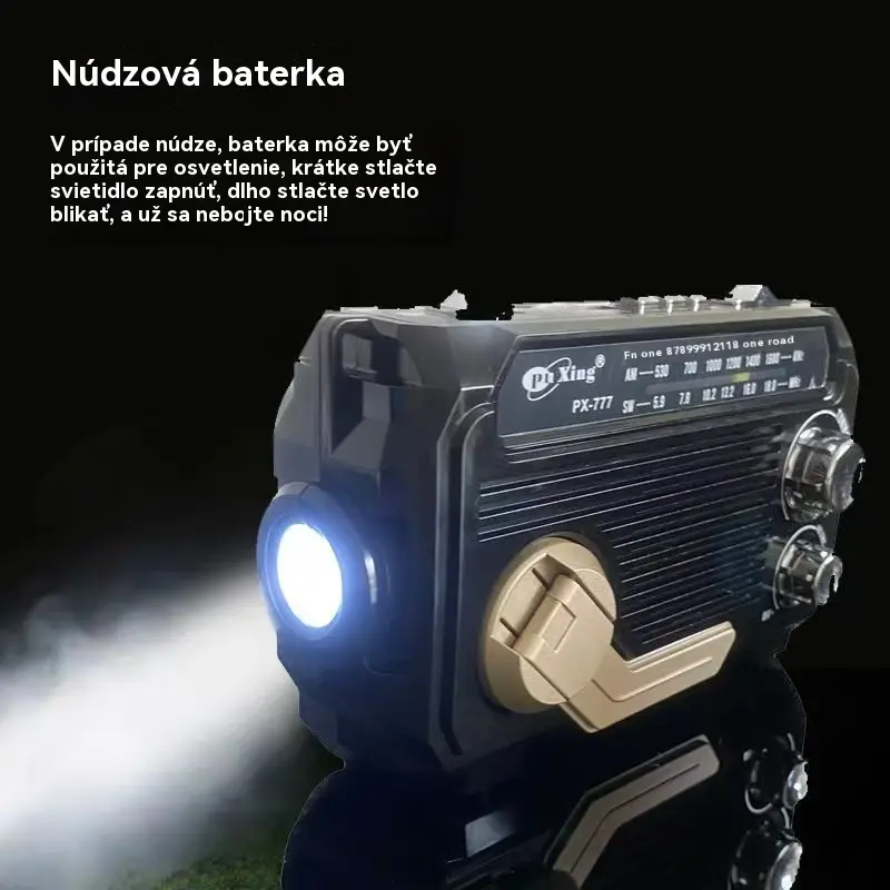 🏕️Przenośna, wielofunkcyjna latarka ręczna AM zasilana energią słoneczną