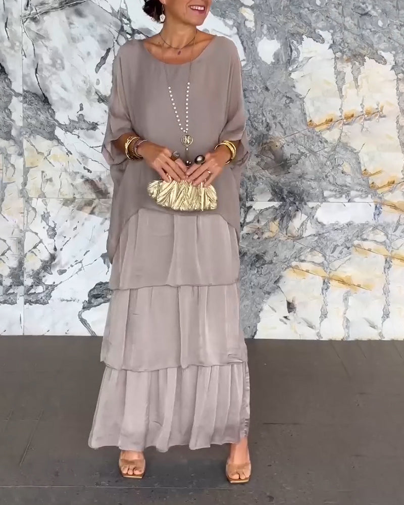 【✨Darmowy naszyjnik o wartości 99 zł】👗 Luźna sukienka w artystycznym stylu