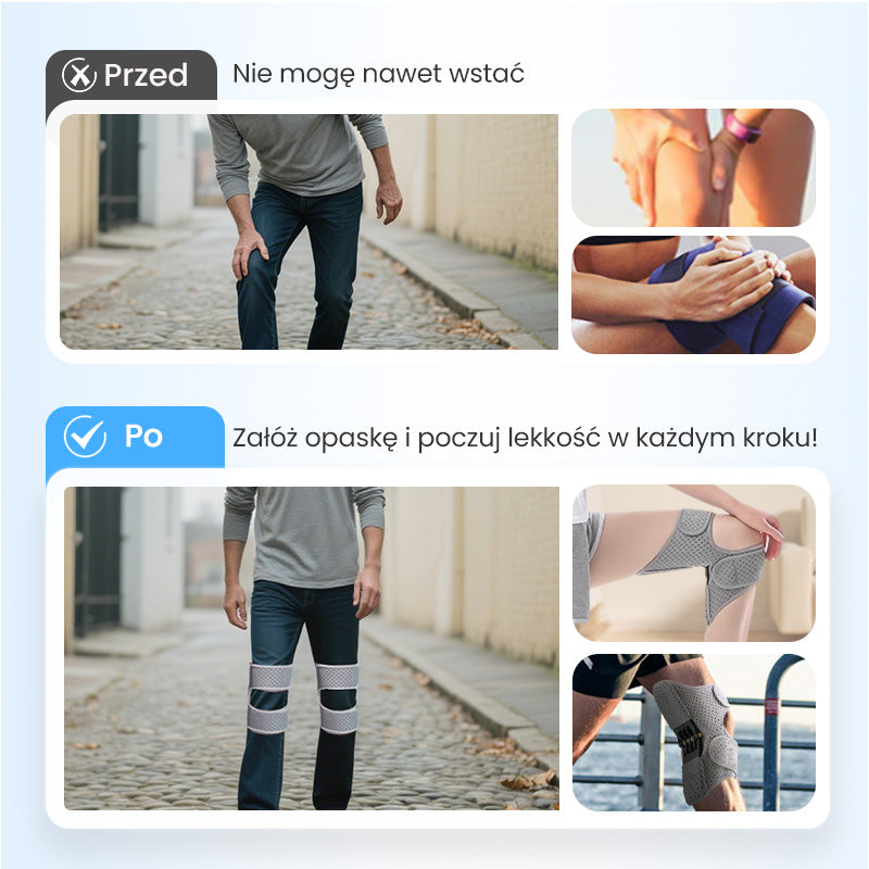 🦵Regulowane ochraniacze kolan 【 Podwójne ochraniacze kolan!】