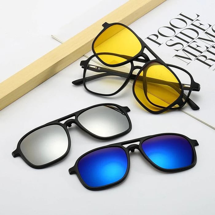 🕶Okulary przeciwsłoneczne 6 w 1 z wymiennymi soczewkami☀️