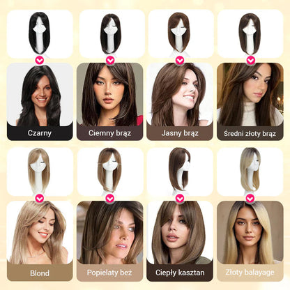 🎁Vključeno: 📿Brezplačna ogrlica z vrtnicami❄️Vrhunski lasni dodatek s frufrujem za ženske z redkimi lasmi