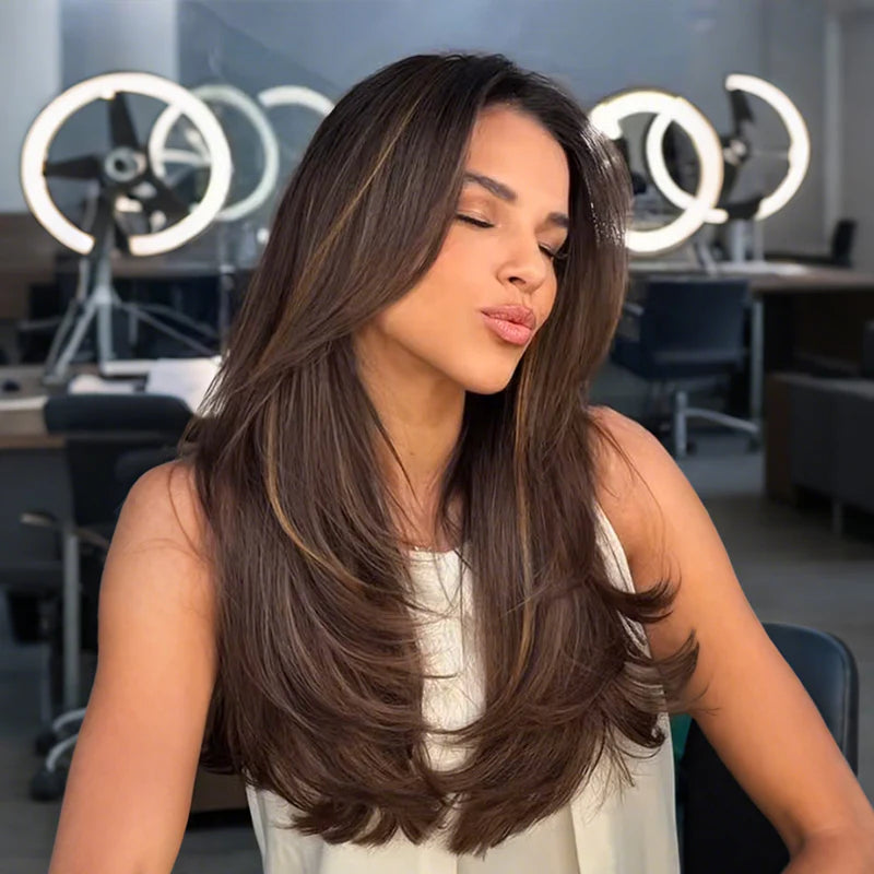 🎁Vključeno: 📿Brezplačna ogrlica z vrtnicami❄️Vrhunski lasni dodatek s frufrujem za ženske z redkimi lasmi