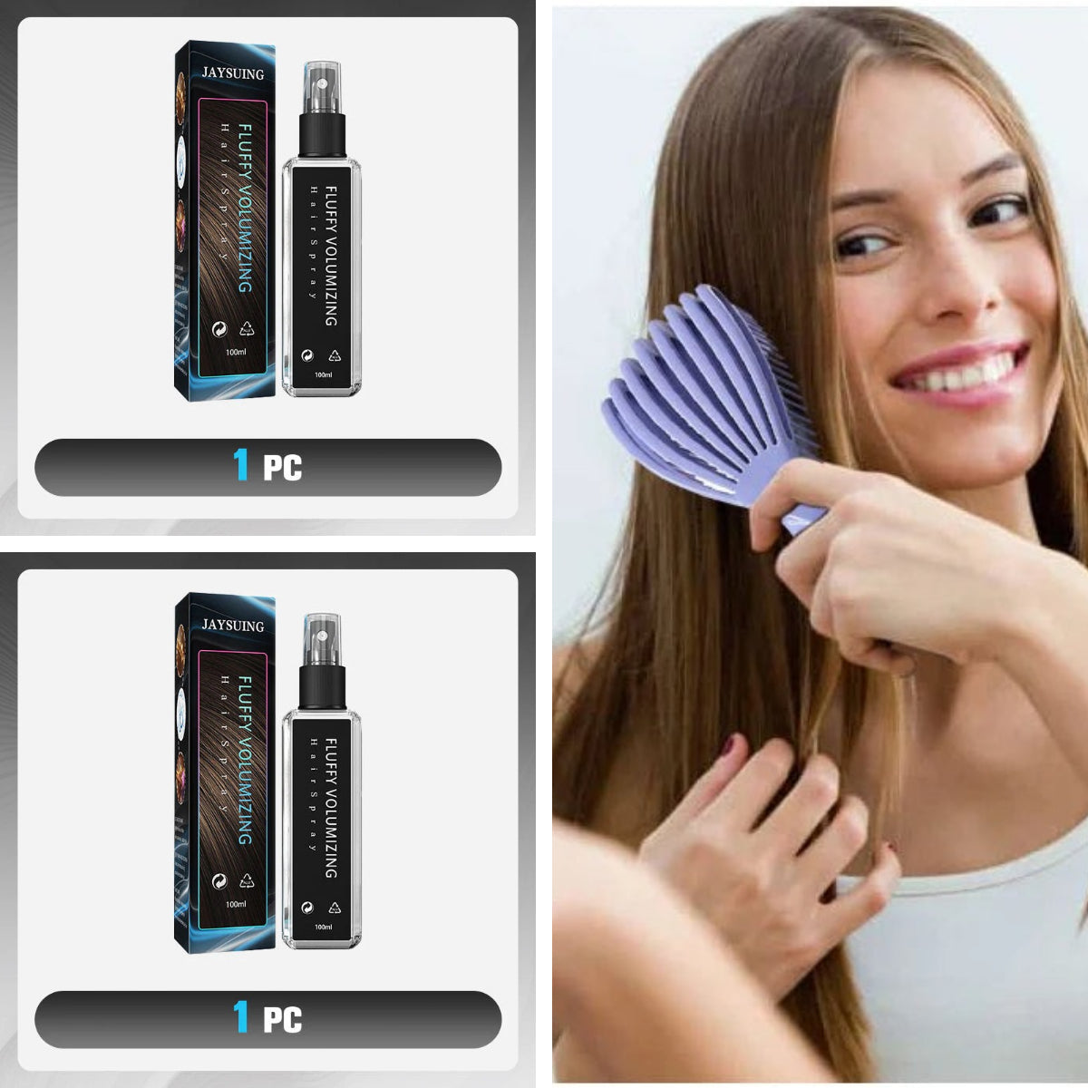 🌟 Kup 1, drugi GRATIS! Proteinowy spray zwiększający objętość włosów – lekkie, pełne życia włosy każdego dnia!