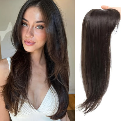 🎁Vključeno: 📿Brezplačna ogrlica z vrtnicami❄️Vrhunski lasni dodatek s frufrujem za ženske z redkimi lasmi