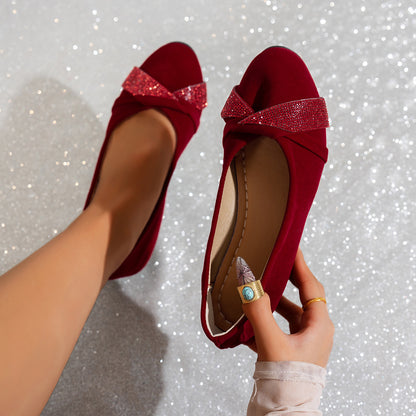 👡Lahki, modni ženski čevlji na klin s kristali