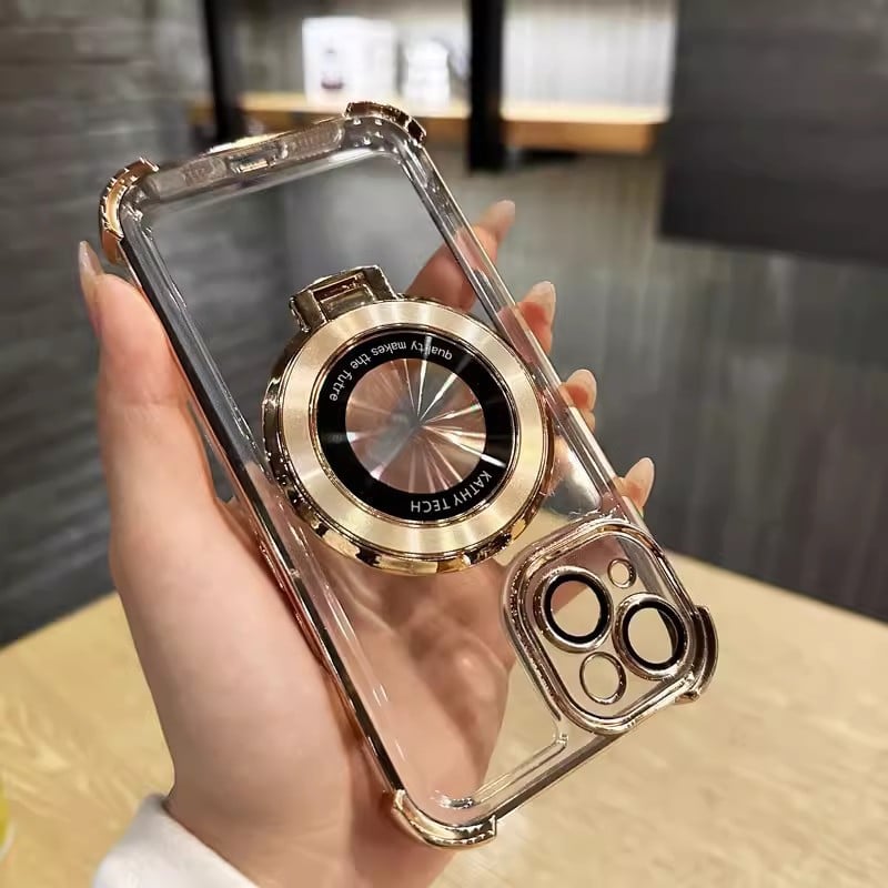 🔥Wyprzedaż - 🔥- Etui z magnetycznym uchwytem Airbag Four Corners Anti-Drop do iPhone'a