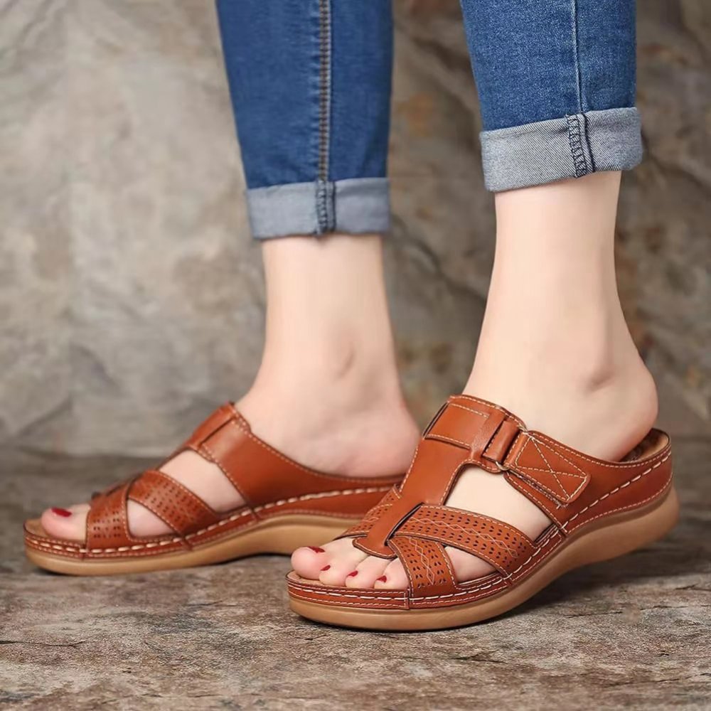 Women's high quality leather sandals