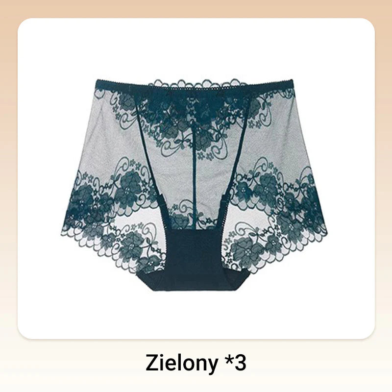 🩲🔥🔥Damskie ręcznie robione bokserki z koronką o wysokim stanie