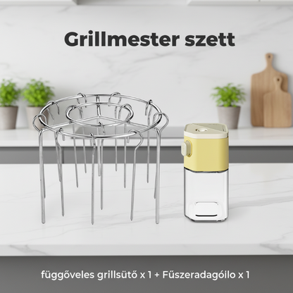 🥩Cvrtnik na vroč zrak Žar na žaru Vertikalni žar za kebab + brezplačne toplotno odporne rokavice🍤