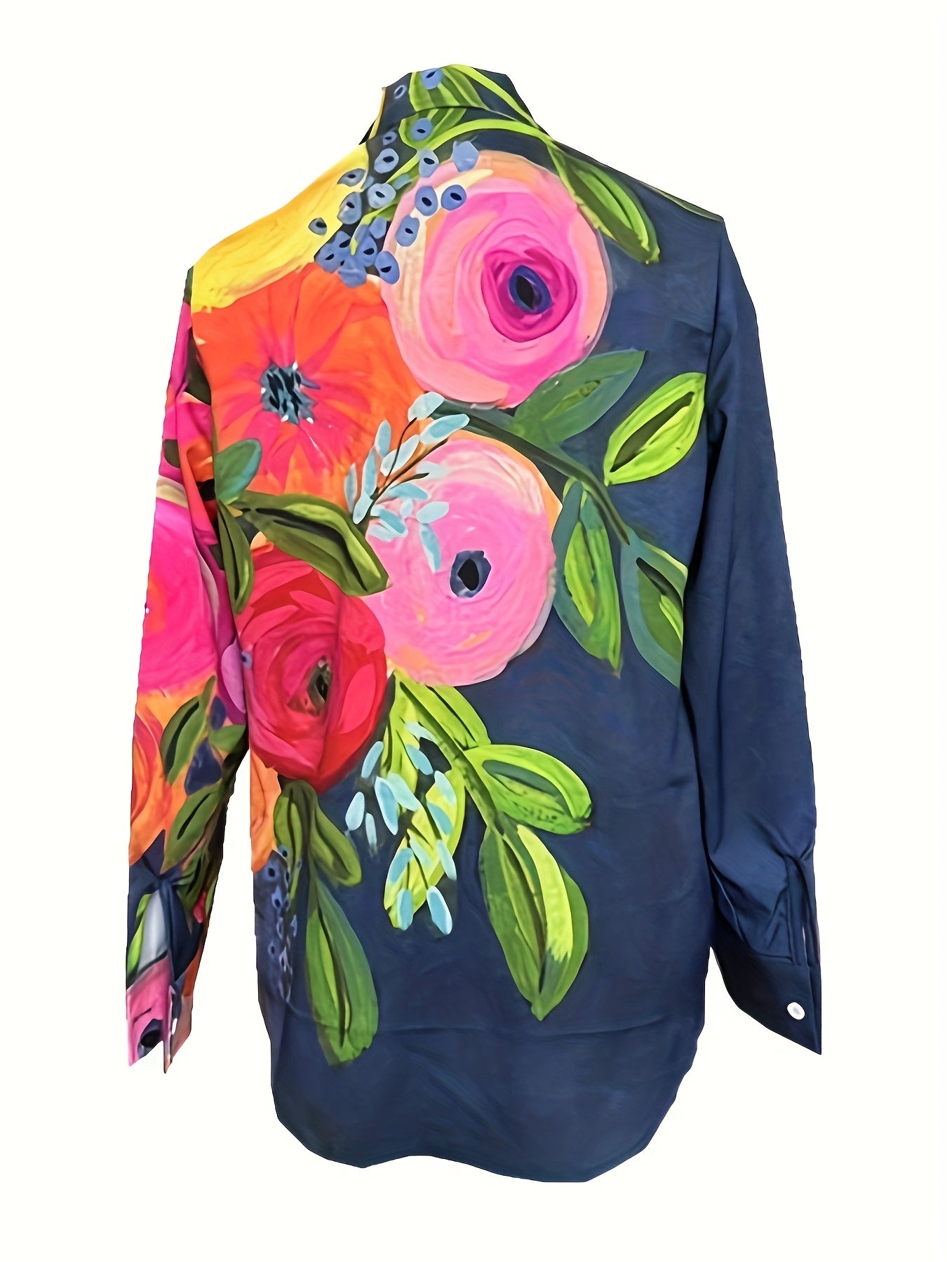 👚🔥🔥Koszula damska casualowa z kwiatowym nadrukiem i klapami