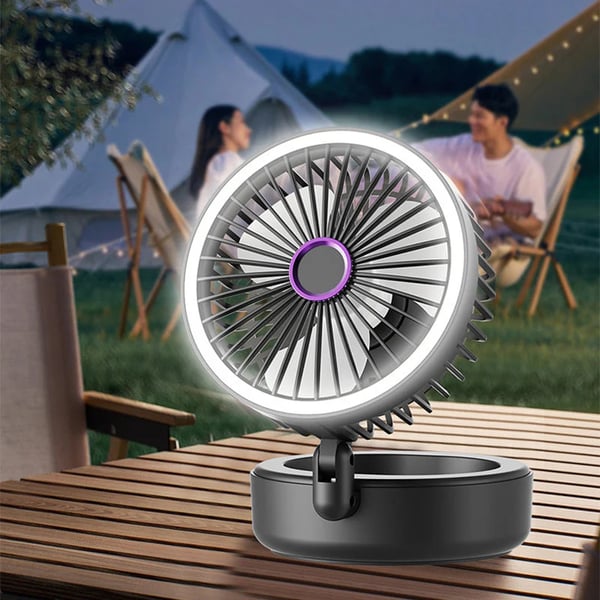 🔥Hot Sale🔥 4-in-1 Portable Folding Fan with Light