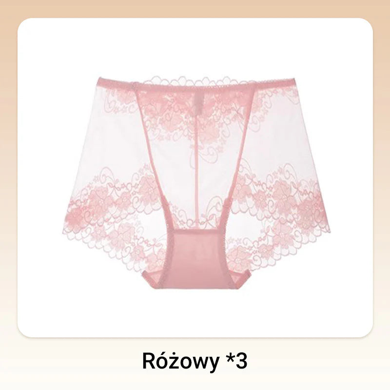 🩲🔥🔥Damskie ręcznie robione bokserki z koronką o wysokim stanie