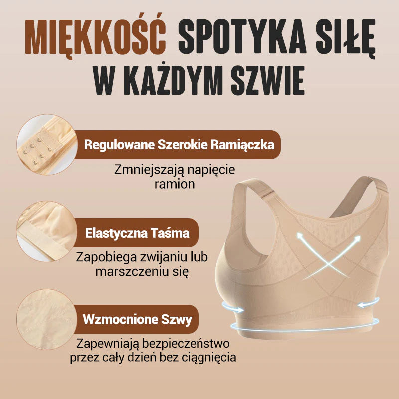 🔥🔥Biustonosz Bezprzewodowy z Zapięciem z Przodu dla Kobiet【✨1+1 Gratis】