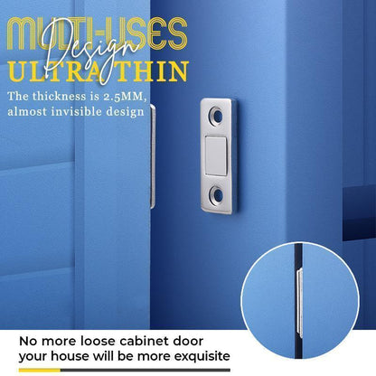 🎁Vključeno: 📿Brezplačna ogrlica z vrtnicami【🔥1 komplet/4 kosi】Močni magnetni, ultra tanki, nevidni priseski za vrata