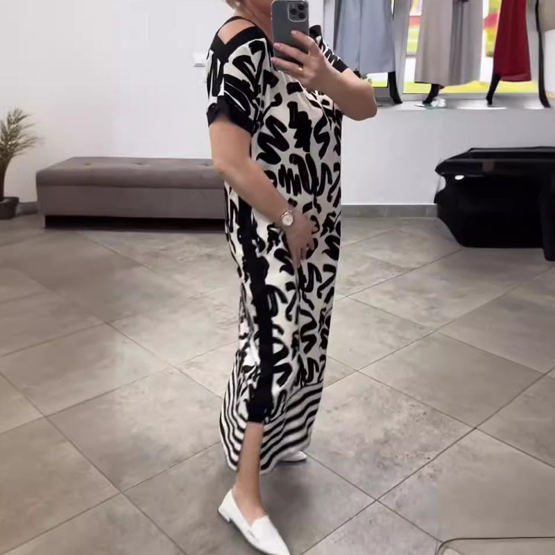 🌞 Nowe Letnie Sukienki 🔥 Sukienka z Dekoltem w Serek, Modna i Przewiewna