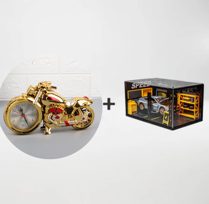 🎁Brezplačna ogrlica z vrtnicami🎅 PRAZNIČNA RAZPRODAJA🏍️⏰Kreativna budilka z motivom motorja🎁