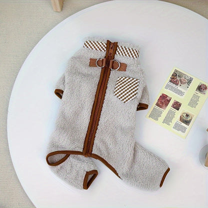 🐶Płaszcz ocieplający dla zwierząt z podwójnymi guzikami