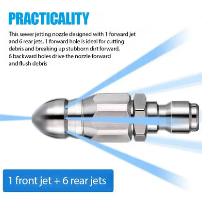 💝Učinkovita šoba za čiščenje in odmašitev cevi💥