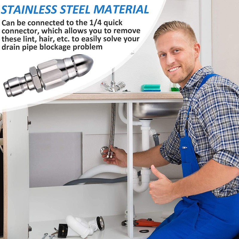 💝Učinkovita šoba za čiščenje in odmašitev cevi💥