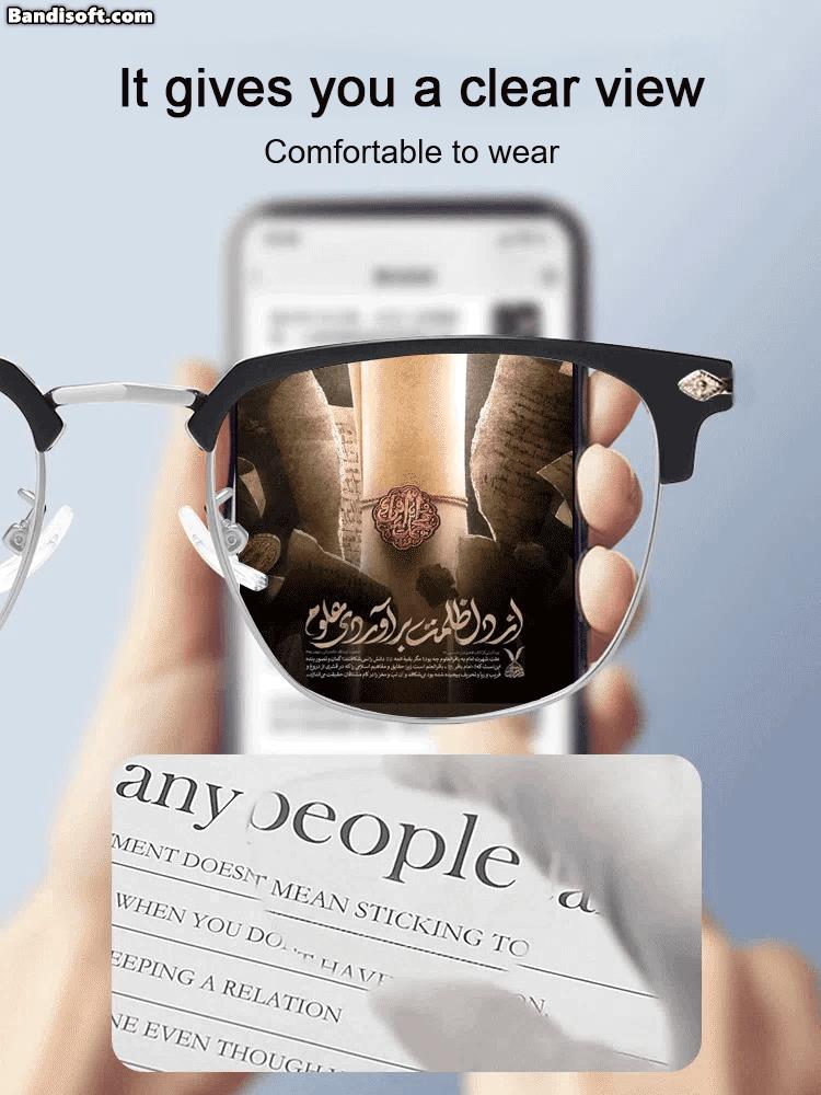 👓Ultralekkie, antyniebieskie okulary prezbiopowe