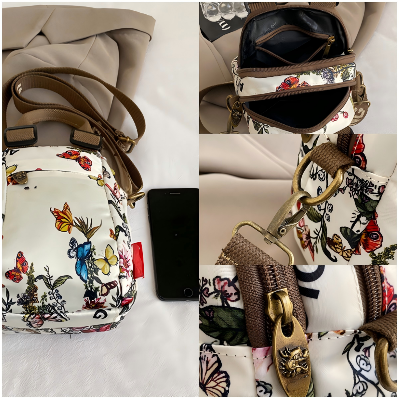💥 Wielowarstwowa torba na ramię z nadrukiem 💕 Moda damska