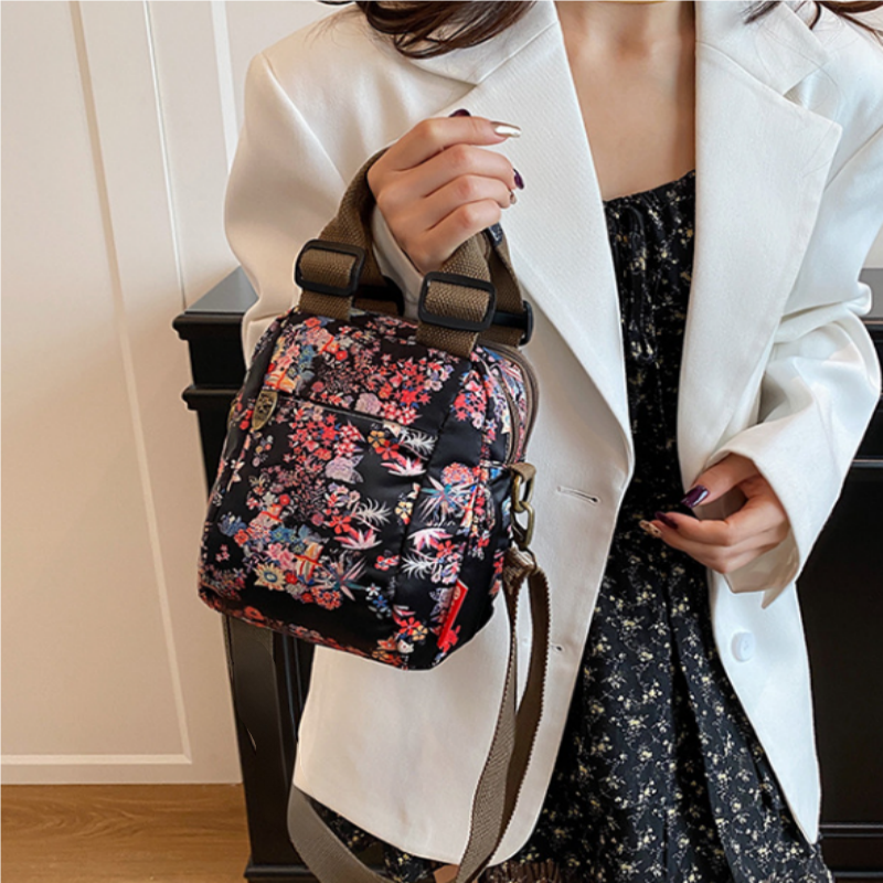 💥 Wielowarstwowa torba na ramię z nadrukiem 💕 Moda damska