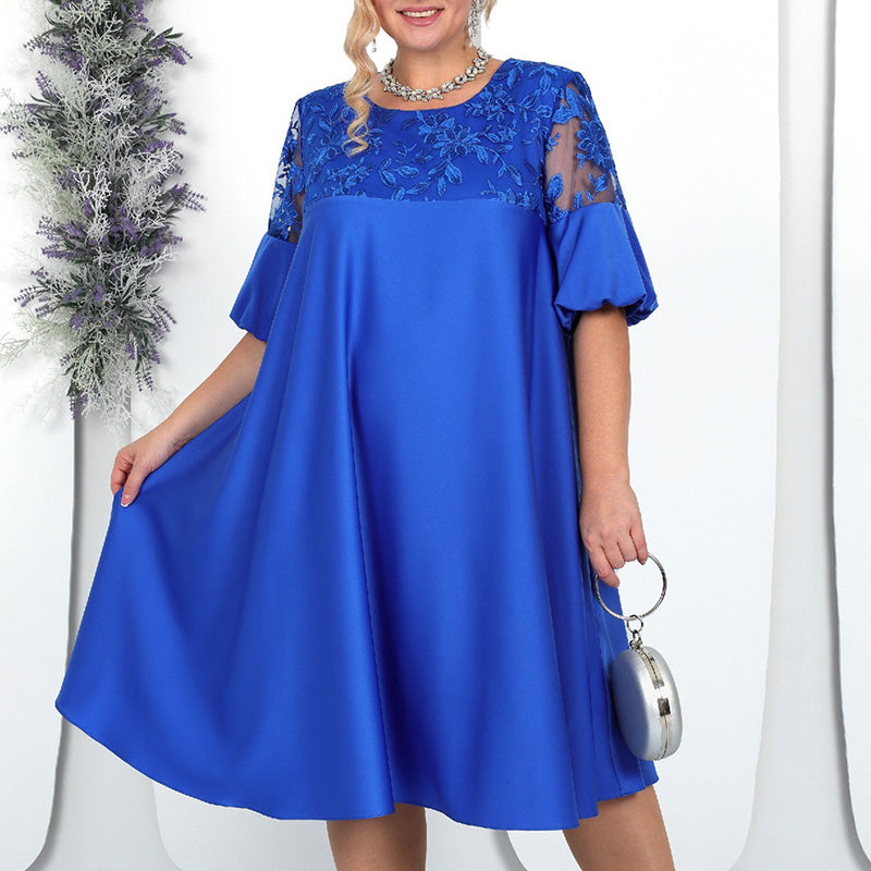 💖Elegancka damska koronkowa sukienka o linii A