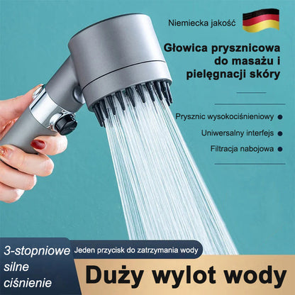 🚿Głowica prysznicowa z masażem【3 tryby wody】