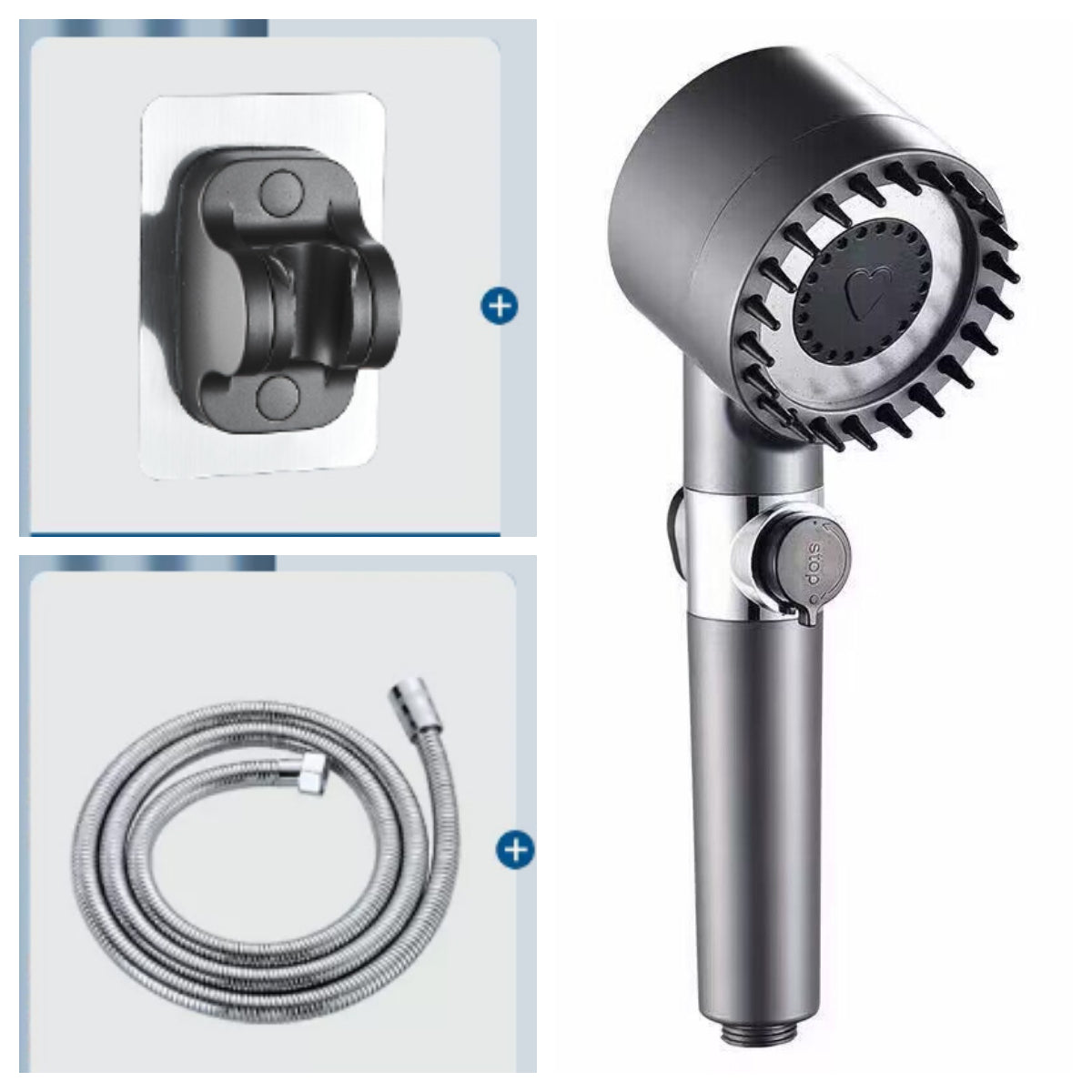 🚿Głowica prysznicowa z masażem【3 tryby wody】