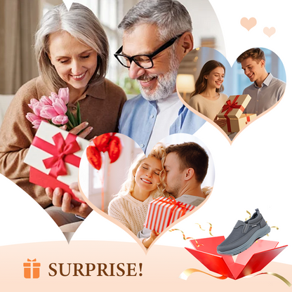 🎁Vključeno: 📿Brezplačna ogrlica z vrtnicami❄️Orvian - Novi moški ortopedski prezračevalni čevlji