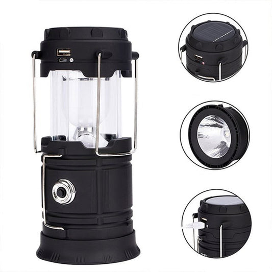 ⛺️Rozkładana lampa kempingowa zasilana energią słoneczną