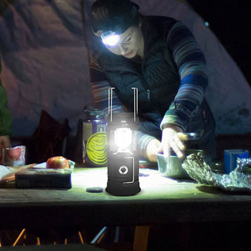 ⛺️Rozkładana lampa kempingowa zasilana energią słoneczną