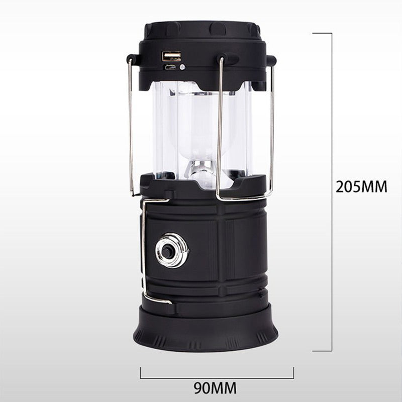 ⛺️Rozkładana lampa kempingowa zasilana energią słoneczną