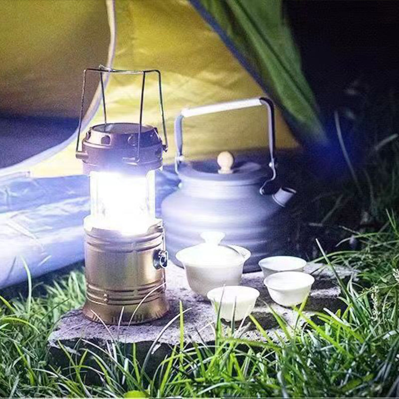 ⛺️Rozkładana lampa kempingowa zasilana energią słoneczną