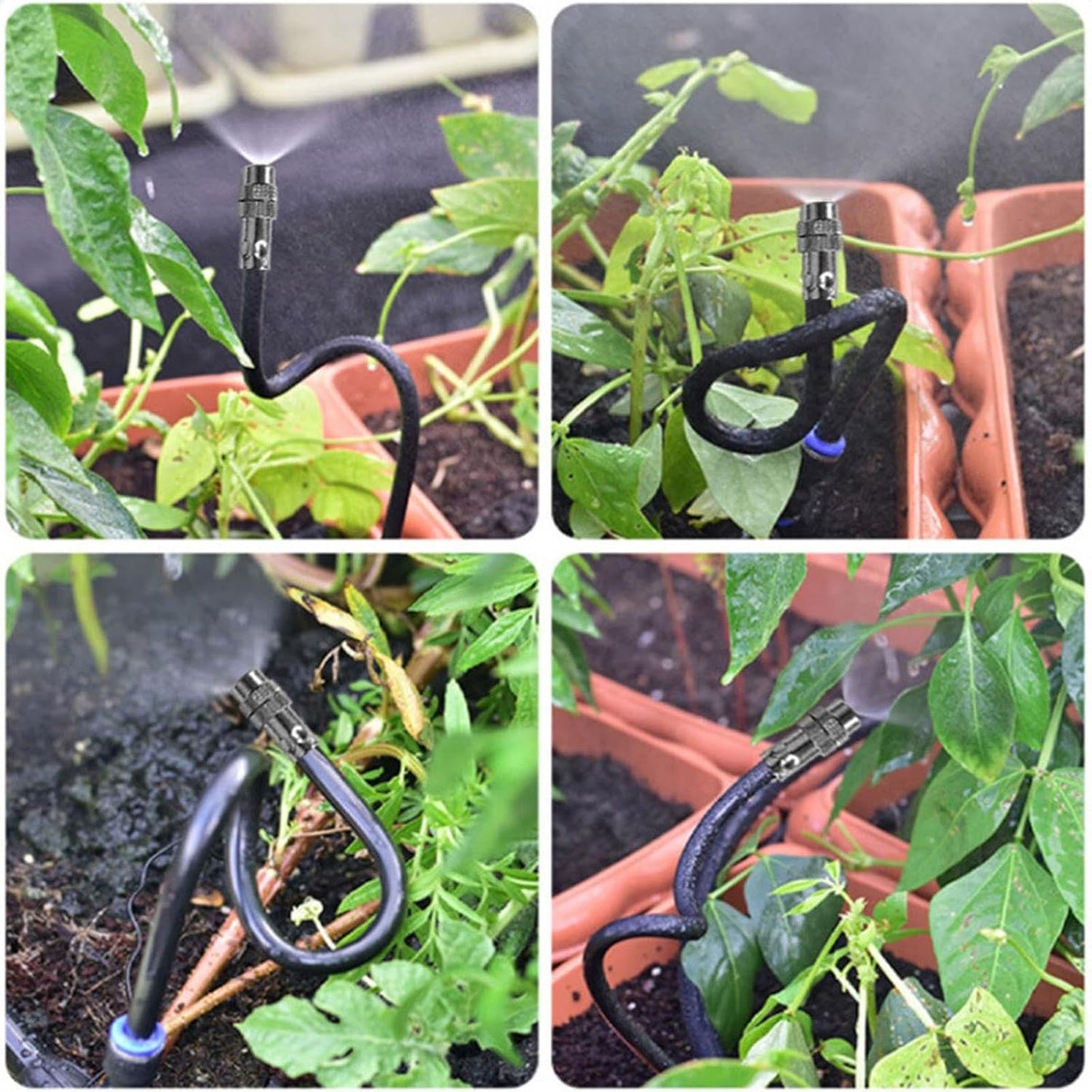 🌱360° ukrivljen avtomatski vrtni namakalni sistem