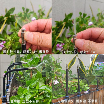 🌱360° ukrivljen avtomatski vrtni namakalni sistem