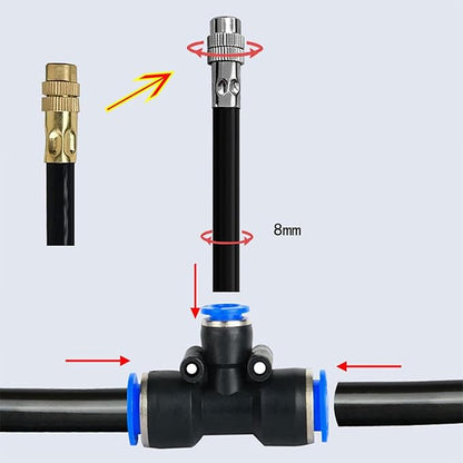 🌱360° ukrivljen avtomatski vrtni namakalni sistem