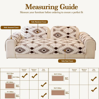 ⏳ Časovno omejena promocija ⏰ Moderna geometrijska plišasta prevleka za kavč 🛋️